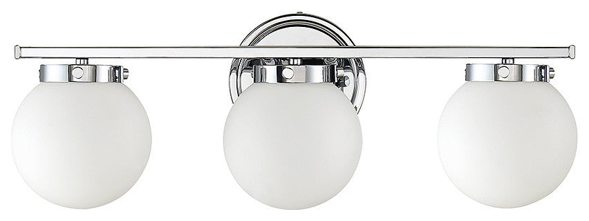 3-Light Bath Bar, Chrome
