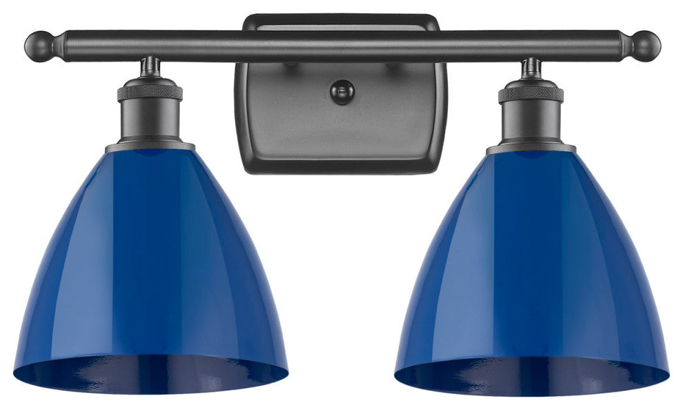 Innovations 516-2W-OB-MBD-75-BL 2 Light Bath Vanity Light, Oil Rubbed Bronze