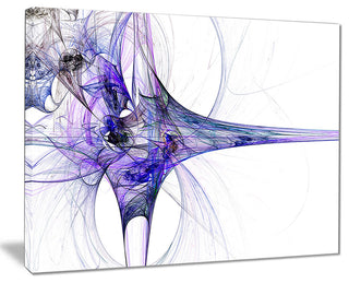 "Large Fractal Artwork Blue" Abstract Digital Art Canvas Print