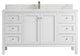 Nashville 60" Single Bathroom Vanity, White 1.5" Calacatta Laza