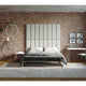 Jaxx Panelist Modern Padded Headboard, Set of 4 Panels, King, Limestone Grey