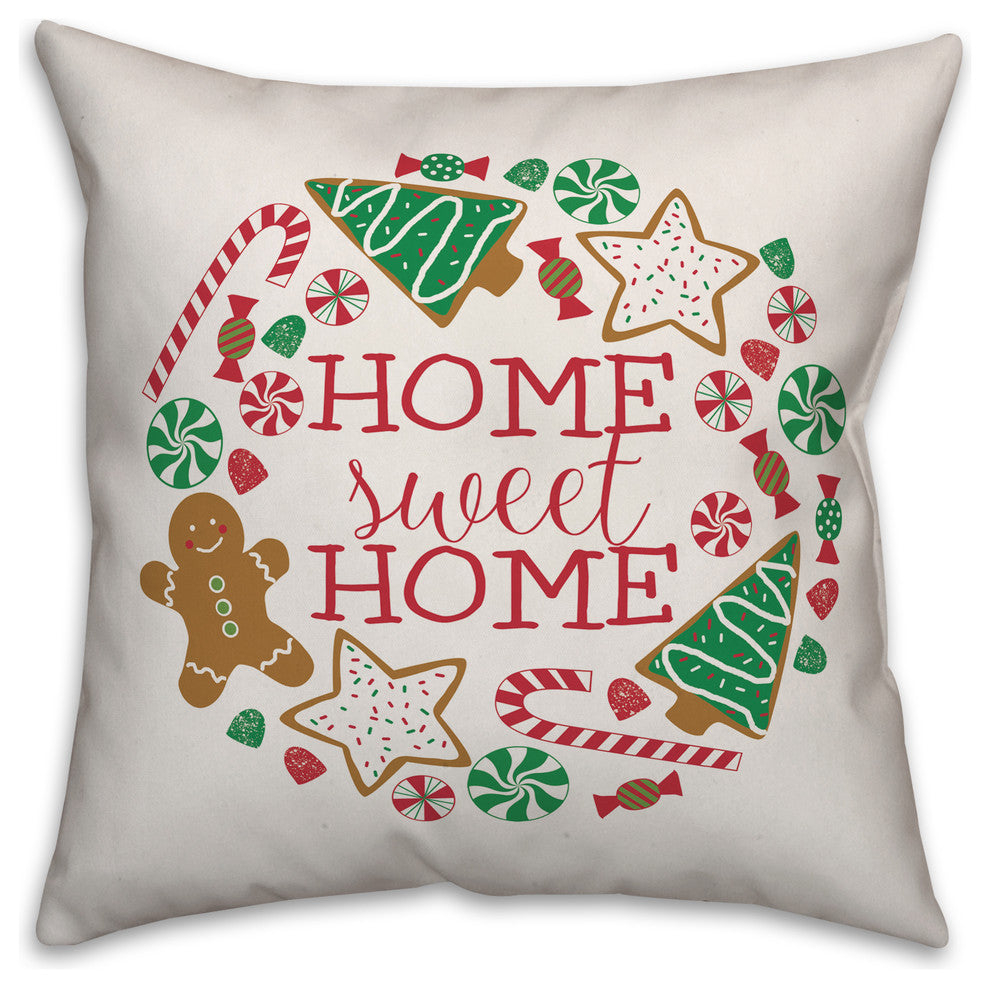 Home Sweet Home 18"x18" Throw Pillow
