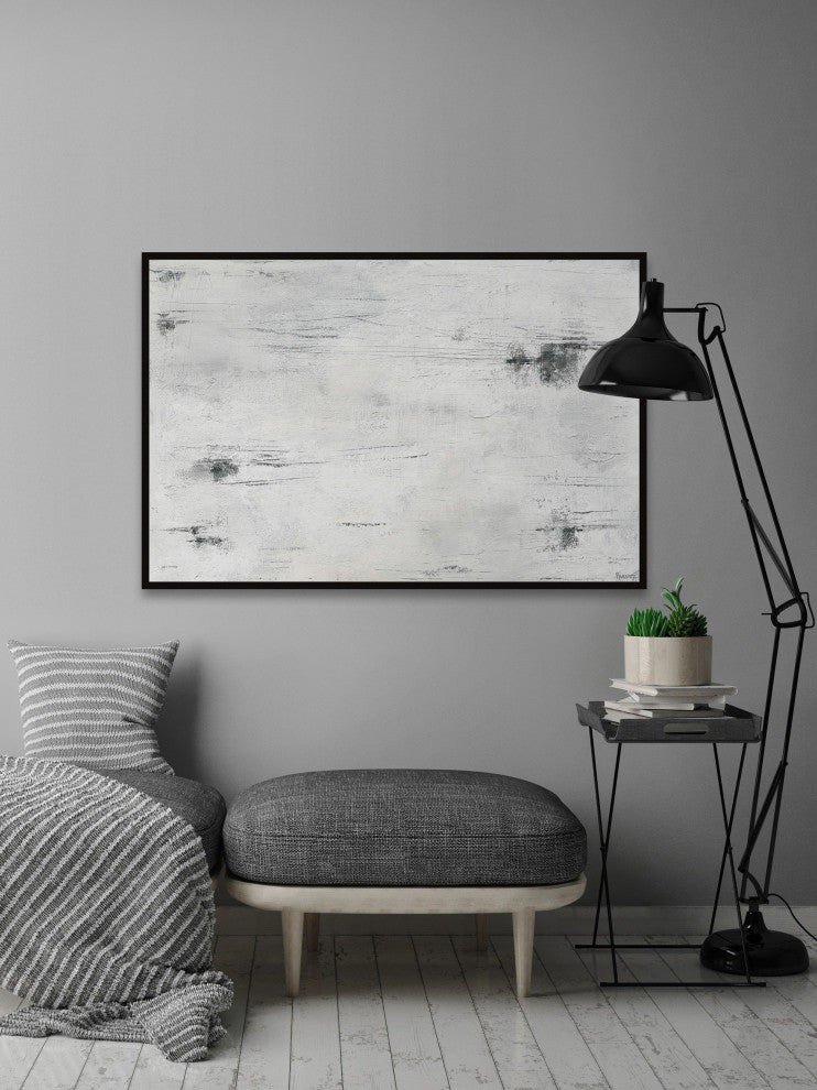 "Present Camp" Floater Framed Painting Print on Canvas, 45x30