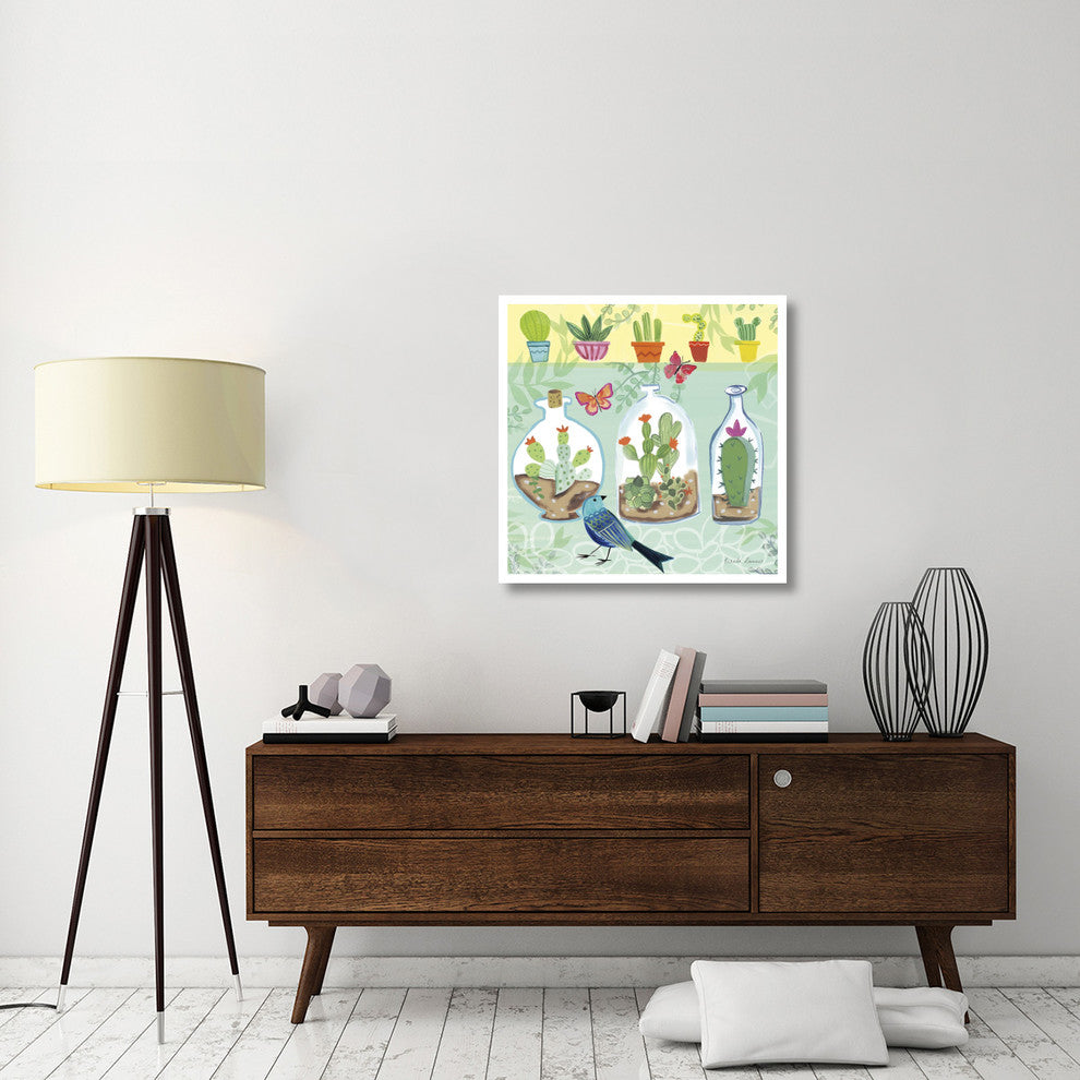 "Cacti Garden I" Digital Paper Print by Farida Zaman, 32"x32"