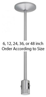 Flexrail Single Circuit 48" Dead-End I Connector Standoff, Platinum