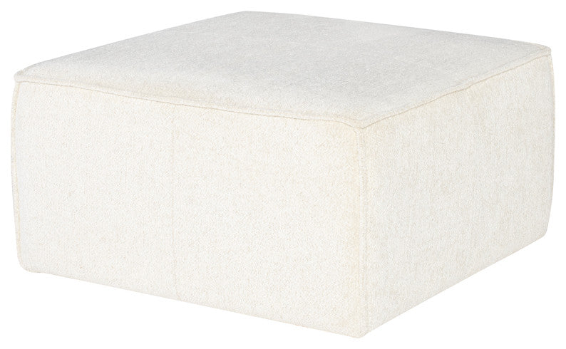 Santina Coconut Fabric Sofa Ottoman