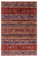 Super Kazak Khorjin Hand Knotted Rug 4' 0" X 5' 11" Q5246