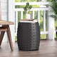Gerick Outdoor Lightweight Concrete Side Table, Matte Black