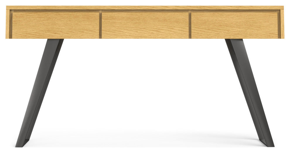 Lowry Console Sofa Table, Oak Veneer