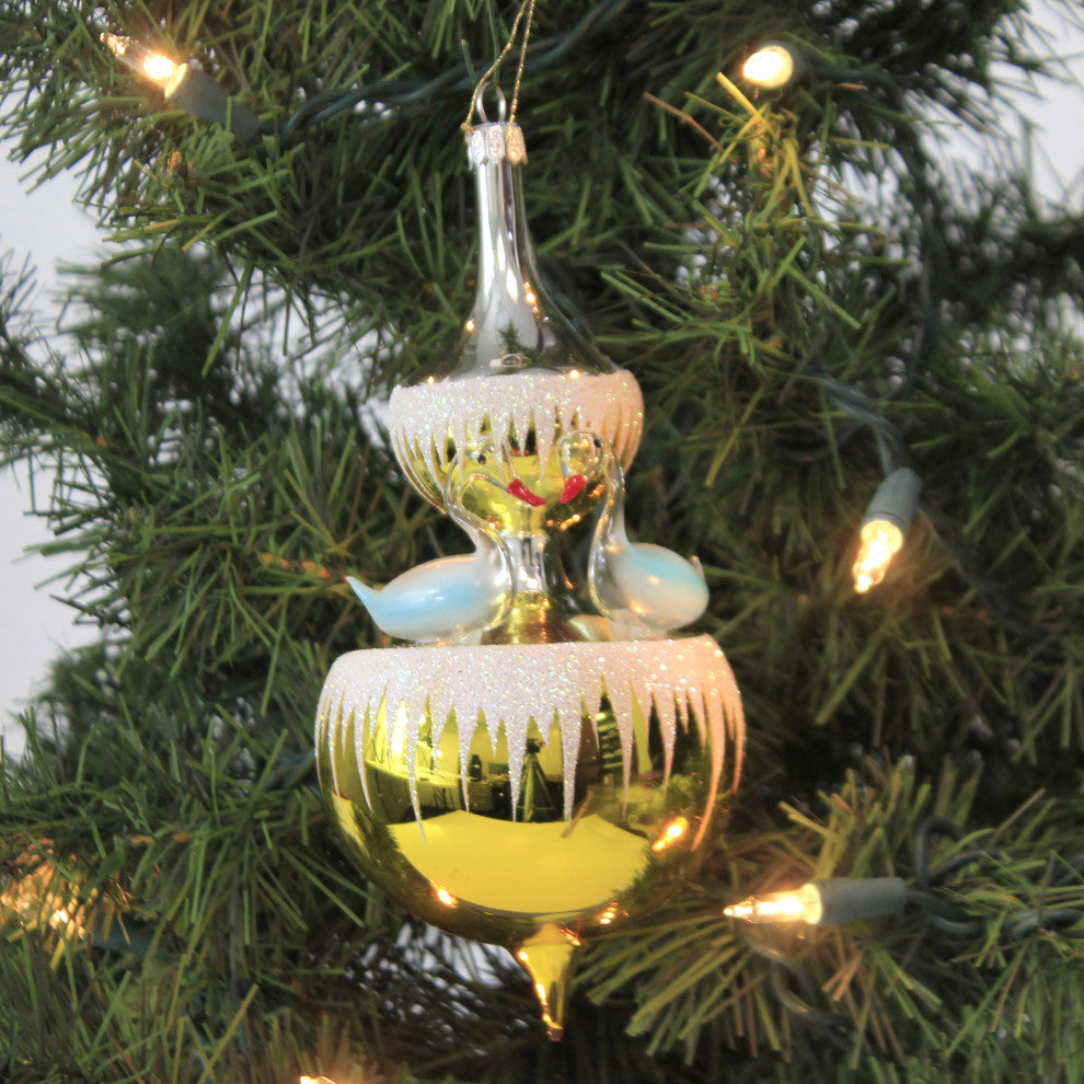 De Carlini Italian Ornaments Swan Fountain Tree Ornament Christmas Carousel