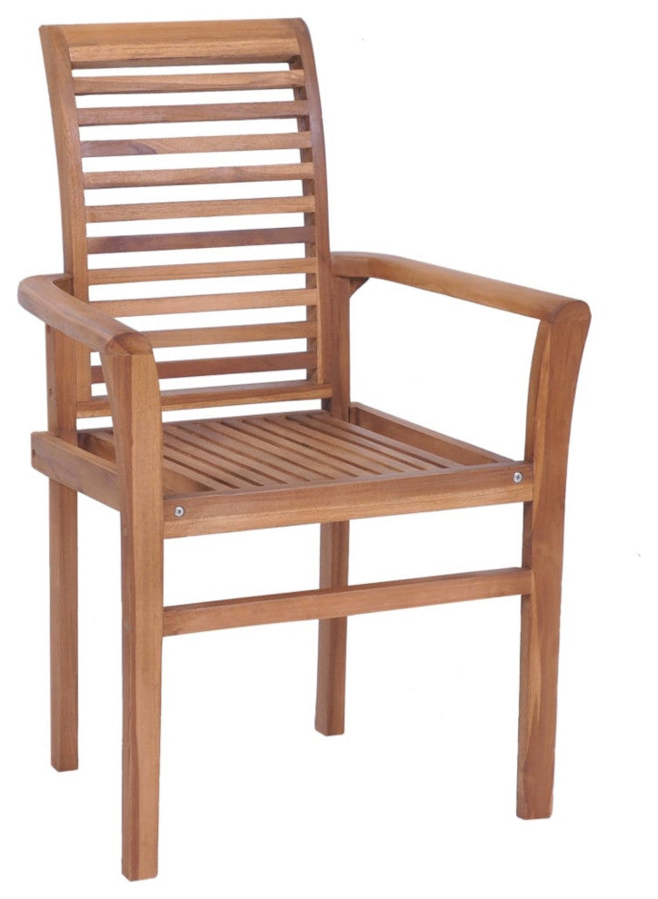 Vidaxl Dining Chairs, Set of 2, With Taupe Cushions Solid Teak Wood
