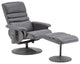 Modern Recliner Chair With Ottoman, Massage Function For Your Comfort, Grey