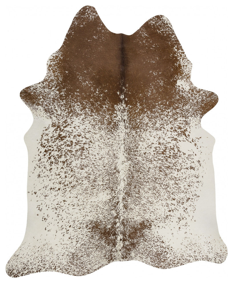 Brown Salt And Pepper Cowhide Rug