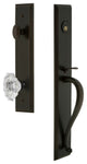Carre' 1-Piece Dummy Handleset, S Grip and Biarritz, Timeless Bronze, 848858