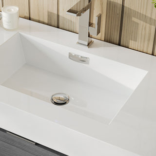 Boutique Bath Vanity, Vulcan Ash Gray, 40", Single Sink, Wall Mount