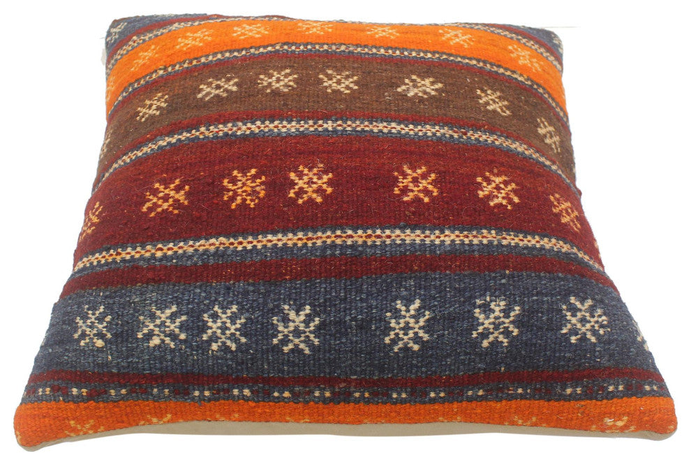 Vintage Antique Turkish Drury Hand Woven Kilim Pillow