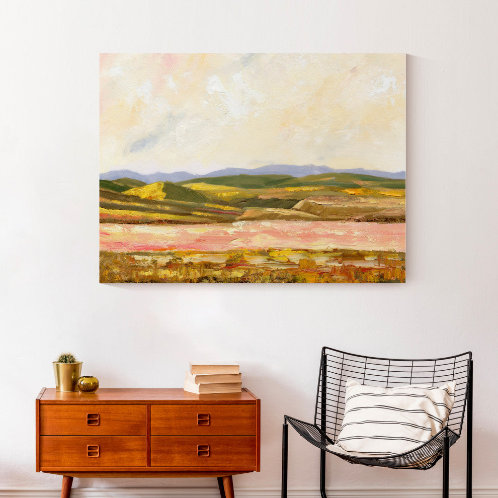 Warm Painted Landscape 40x30 Canvas Wall Art