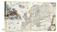 "Map of Europe" Artwork, 30" x 18"