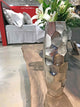 Facetado Barrel Silver Vase