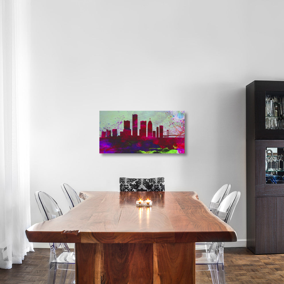 "Detroit City Skyline" Fine Art Print