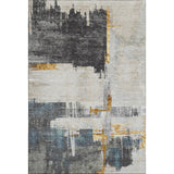 Premium Machine Washable Mayfield AMF624 Charcoal 10' x 14' Rug