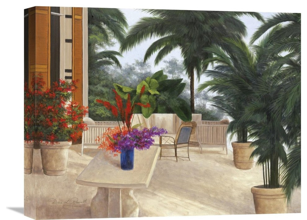 "Private Patio" Artwork, 20" x 16"