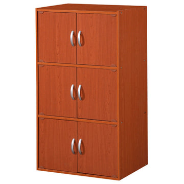 6-Door Storage Cabinet, Cherry