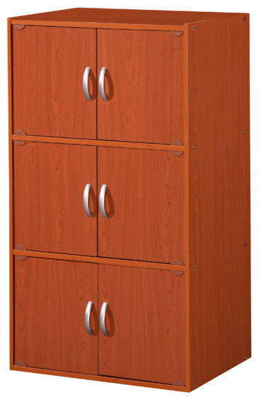 6-Door Storage Cabinet, Cherry