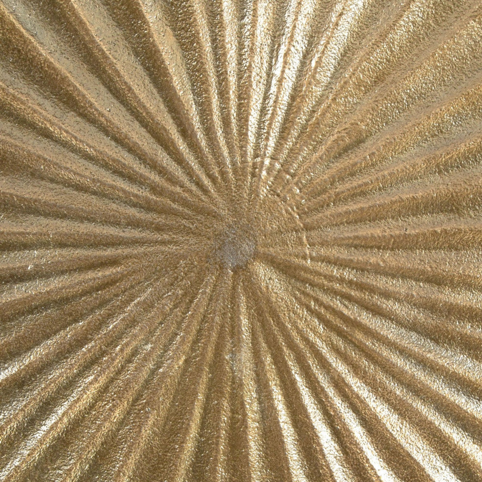 Sofa Side Table, Round, Aluminum, Metal, Antique Gold, Lounge Lobby Hospitality