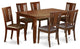 Dudl7-Mah-Lc, 7-Piece Formal Dining Room Set, Table and 6 Dining Chairs