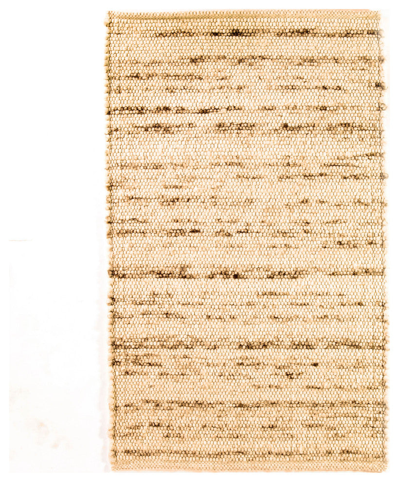 Casual Wool Rug Natural Ivory 7' x 9'Elements BERB-01