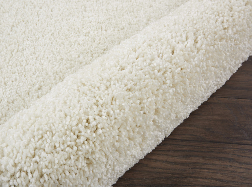 Nourison Malibu Shag 3'' x 5'' Ivory Shag Indoor Area Rug