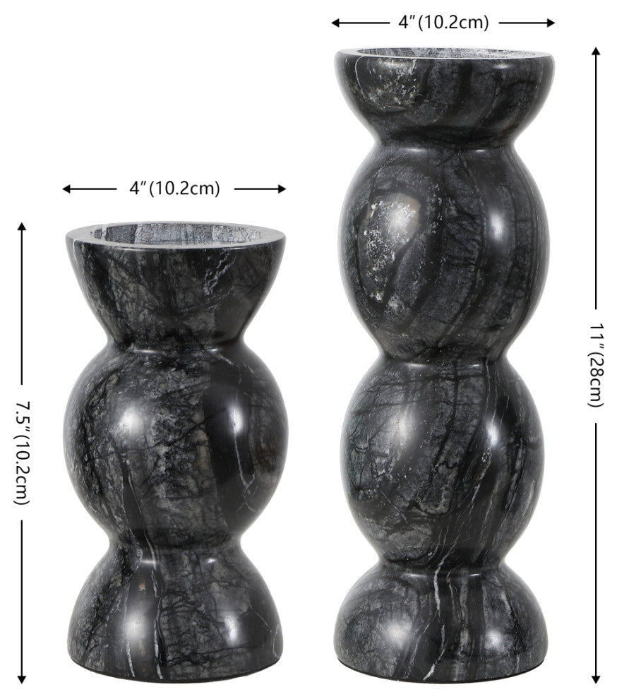 Safavieh Rhodes Candle Holder, Set of 2, Grey