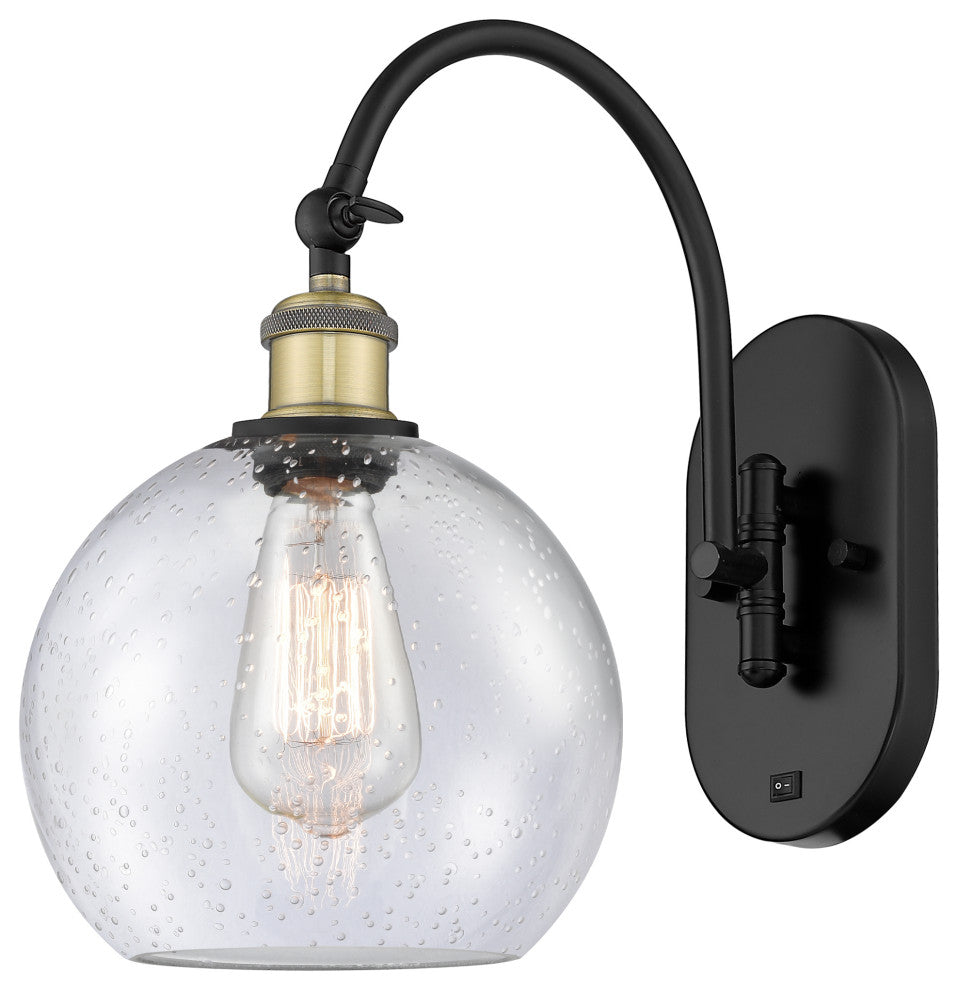 Innovations 518-1W-BAB-G124-8-LED 1-Light Sconce, Black Antique Brass