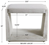 Uttermost Cabana White Small bench