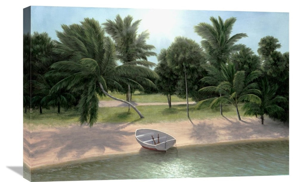 "Lakeside Palms" Stretched Canvas Giclee by Diane Romanello, 30"x20"