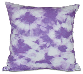 Chillax, Geometric Print Pillow, Purple, 16"x16"