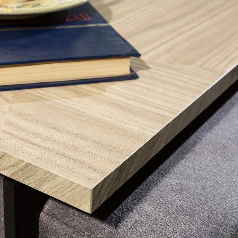 Celine End Table in Nude Mosaic Wood