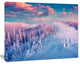 Fantastic Sunrise over the Carpathians, Landscape Canvas Art Print, 60"x28"