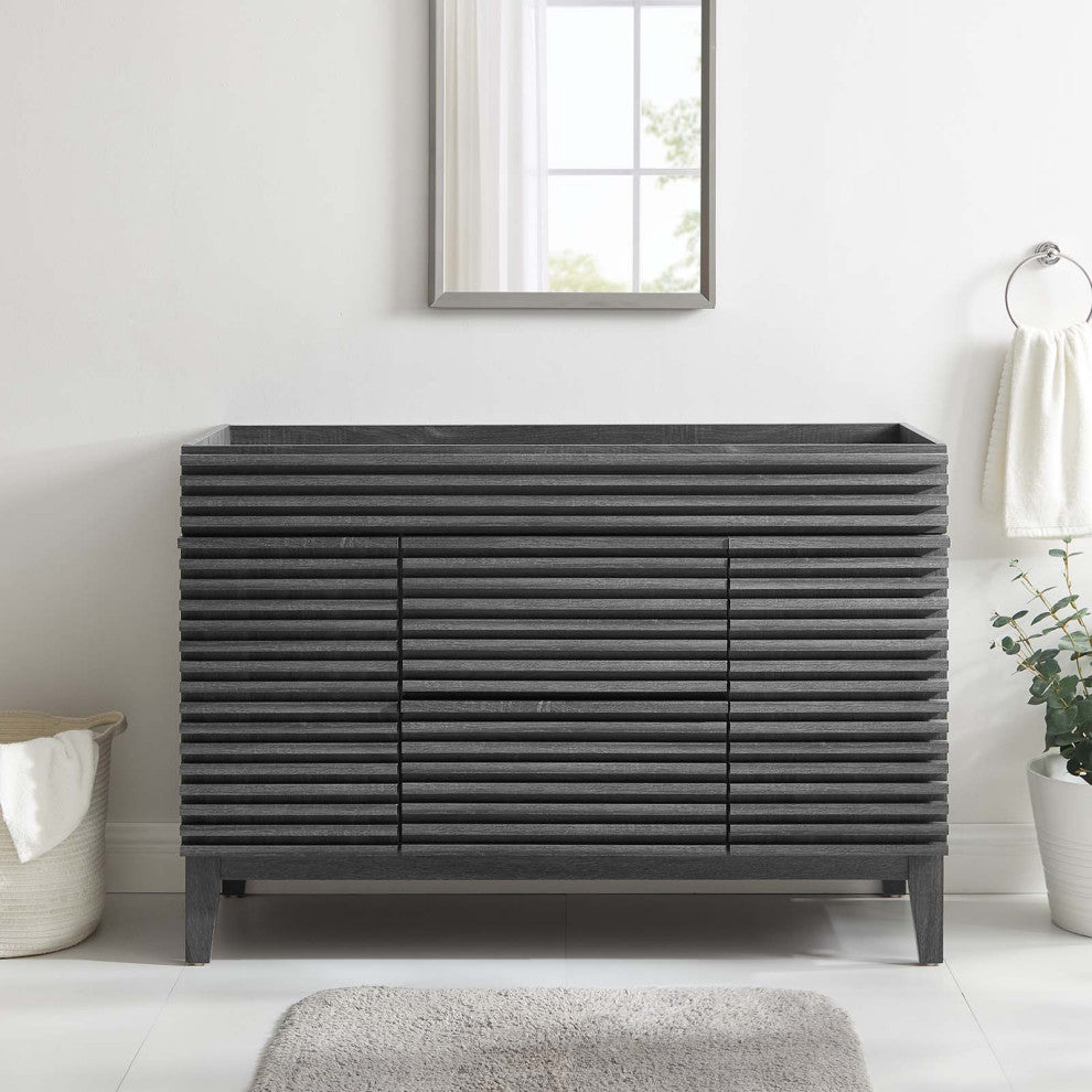 Render 48" Single Bathroom Vanity Cabinet, Charcoal