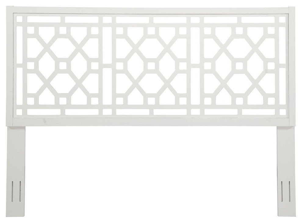 Thomas Chippendale White Headboard, King