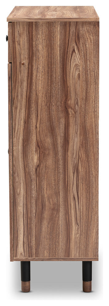 Valina Modern 2-Door Wood Entryway Shoe Storage Cabinet with Drawer