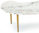 Jagger Marble Cocktail Table, White