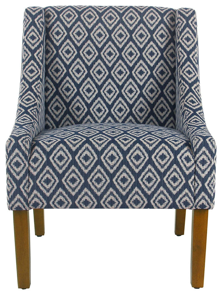 Modern Arm Accent Chair, Indigo