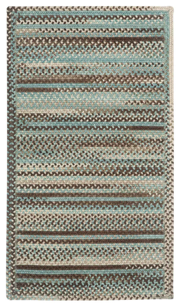 Capel Kill Devil Hill Tan Hues 0210_700 Braided Rugs - 5' X 8' Cross Sewn Rectan
