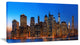 Night New York City Panorama, Extra Large Canvas Art Print, 32"x16"