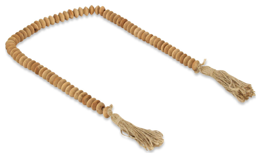 Akaida Wooden Abacus Styled Bead Tassel Decor