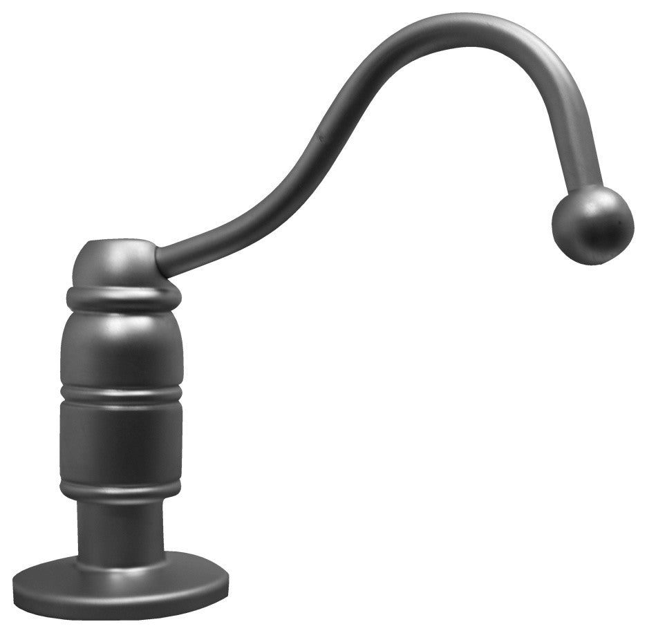 Beluga Solid Brass Soap, Lotion Dispenser, Satin Chrome