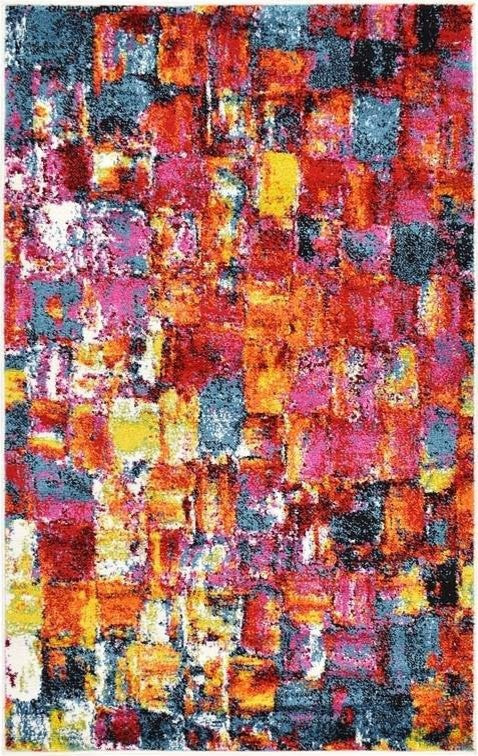 Unique Loom Multicolored Lyon Athena 3' 3 x 5' 3 Area Rug