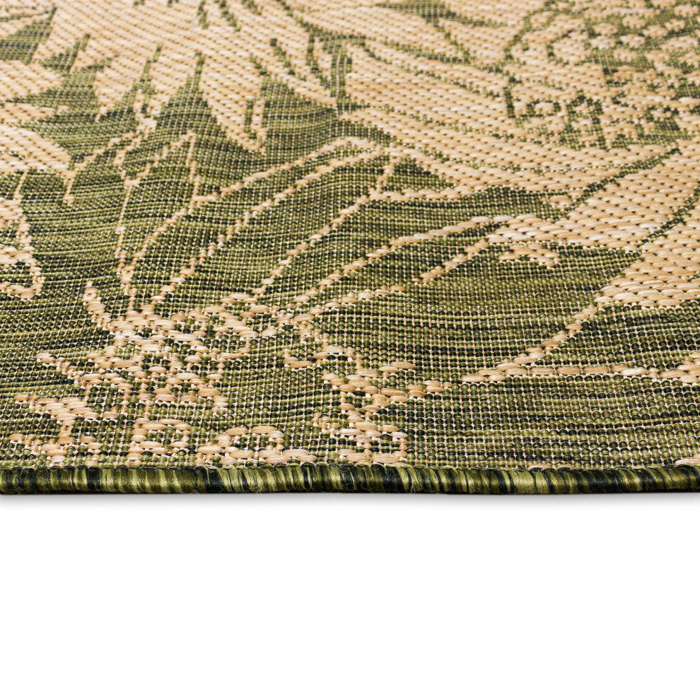 Carmel Sunflower Field Indoor/Outdoor Rug, Green, 6'6"x9'3"